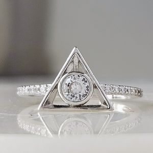 Harry Potter Deathly Hallows Ring, solid 925 Sterling Silver